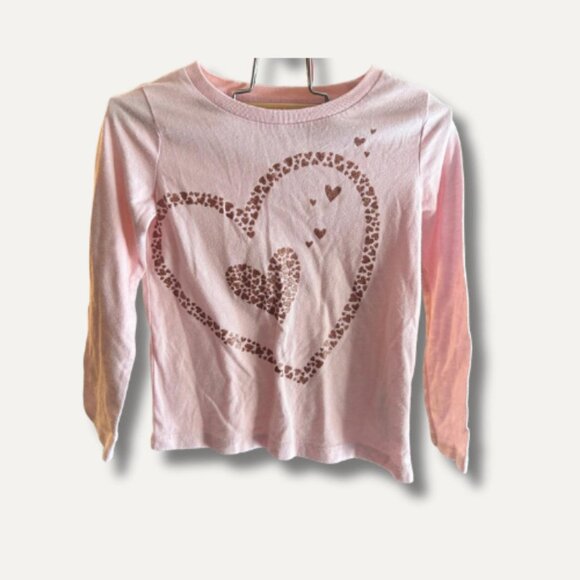 Carter's Other - Carter’s Pink Long Sleeve Heart Tee – Size 3T